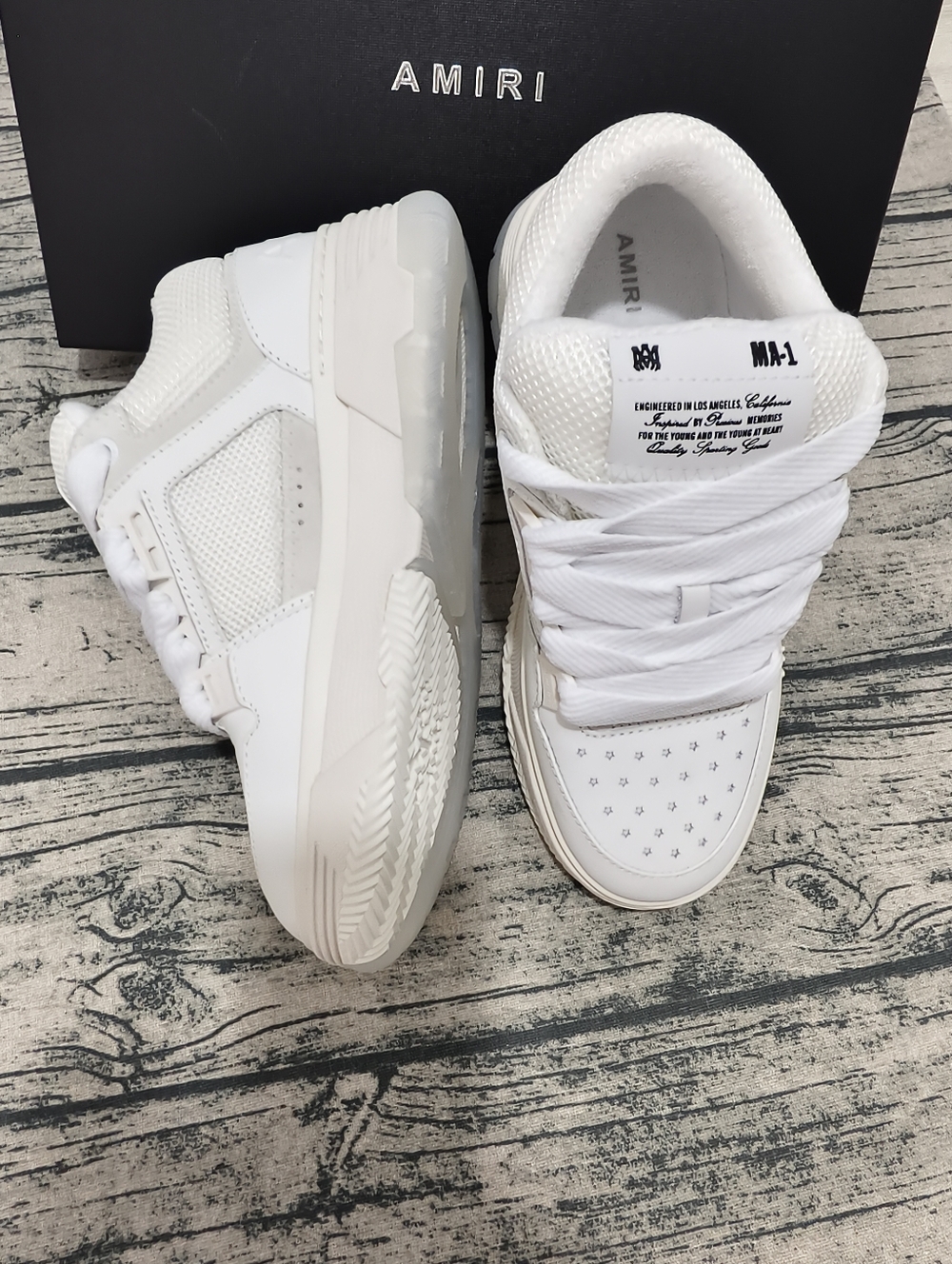 AMIRILeather MA-1 Low-Top Sneakers - Picture 4 of 12
